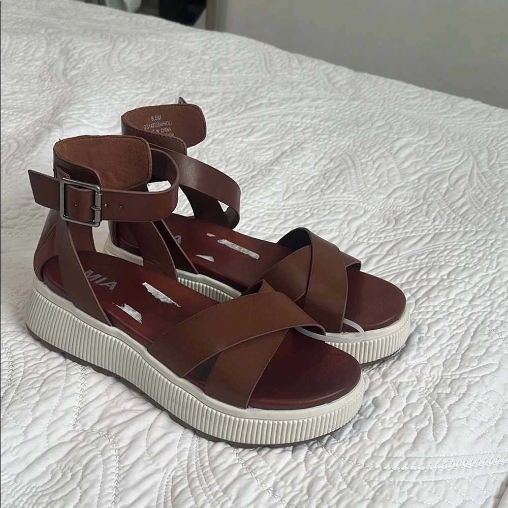 Brown Strappy Sandals